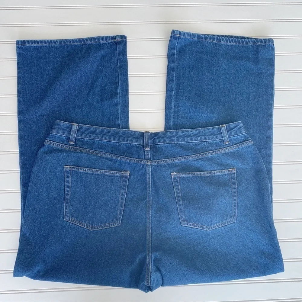 Avenue Blues Boot Cut Jeans Size 20 Average Blue High Rise 100% Cotton Denim - Picture 3 of 11